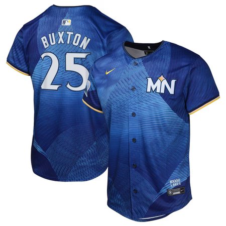 Youth Minnesota Twins #25 Byron Buxton Royal 2024 City Connect Limited Jersey